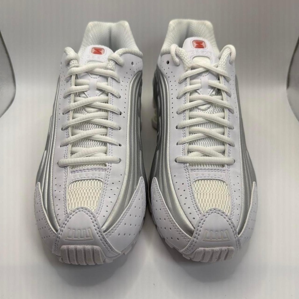 Nike Shox R4 White Metallic Silver